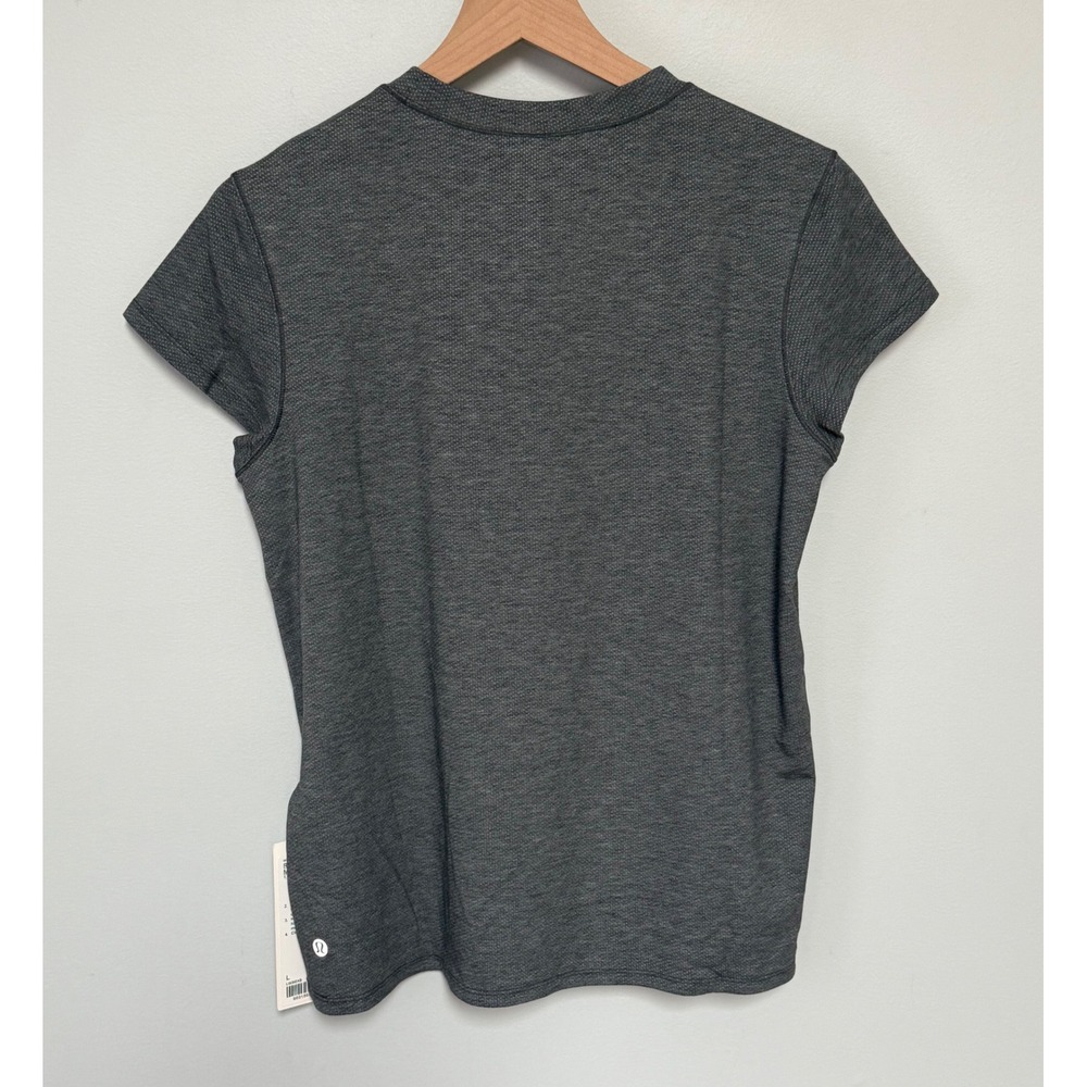 Lululemon Run Crew Graphic Mesh Short Sleeve Shirt Graphite Grey NWT Size L - Picture 5 of 7